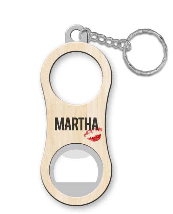 Fles opener met sleutelhanger - Martha - The Brew Society