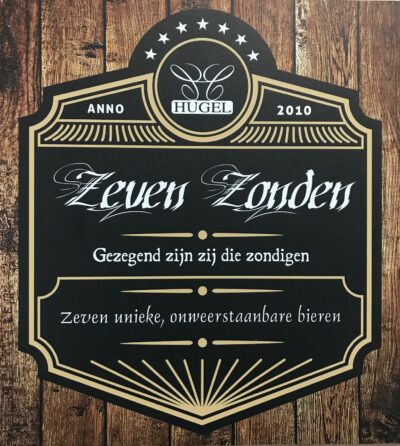 Zeven Zonden/ Seven Sins merchandise on the brew society webshop