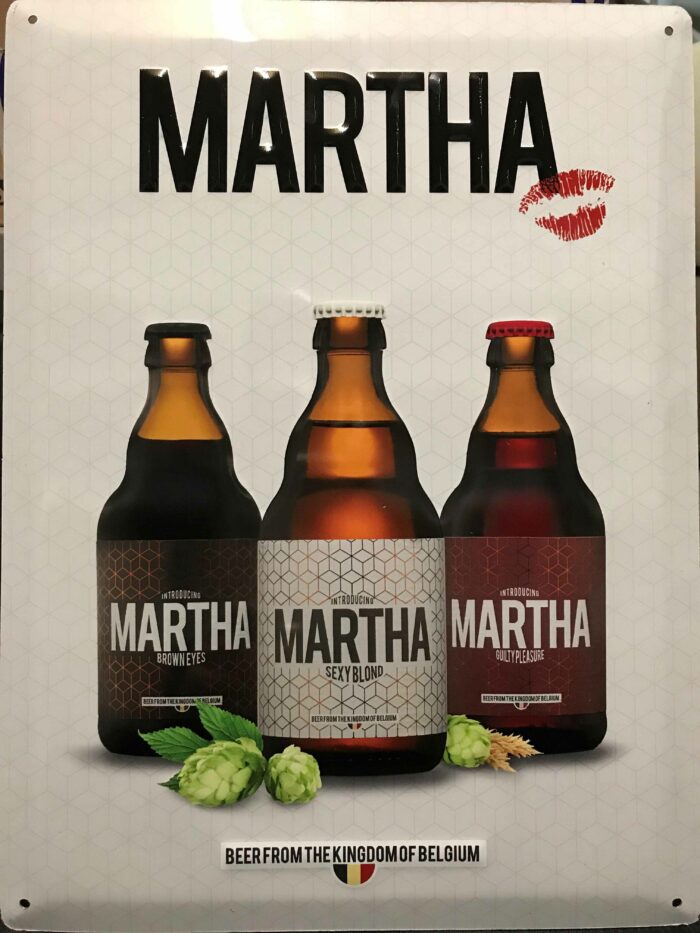 Metal plate Martha Merchandise on the Brew Society webshop
